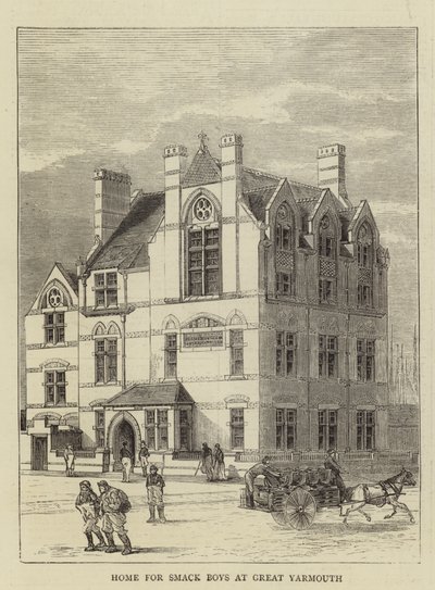Home for Smack Boys at Great Yarmouth (engraving) بواسطة مدرسة اللغة الإنجليزية