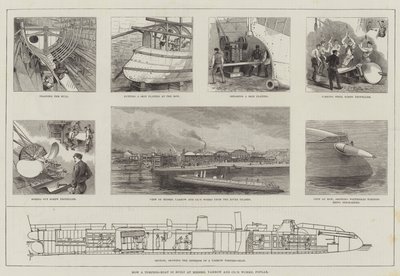 كيف يتم بناء قارب طوربيد في Messers Yarrow and Company's Works ، Poplar (نقش) بواسطة مدرسة اللغة الإنجليزية