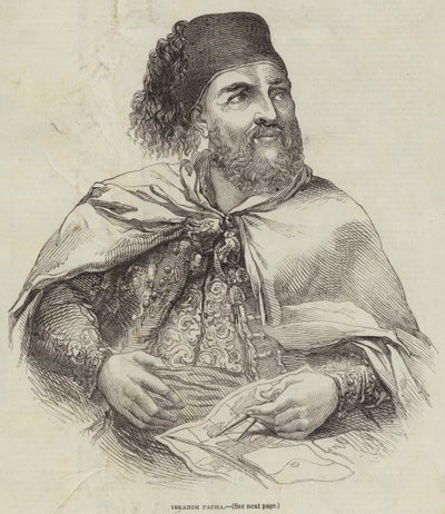 Ibrahim Pacha (engraving) بواسطة مدرسة اللغة الإنجليزية