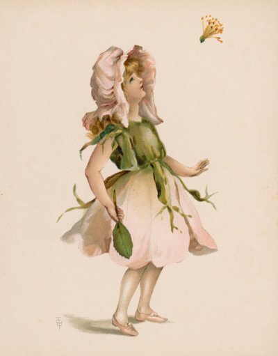 رسم توضيحي للغة الزهور (chromolitho) بواسطة مدرسة اللغة الإنجليزية