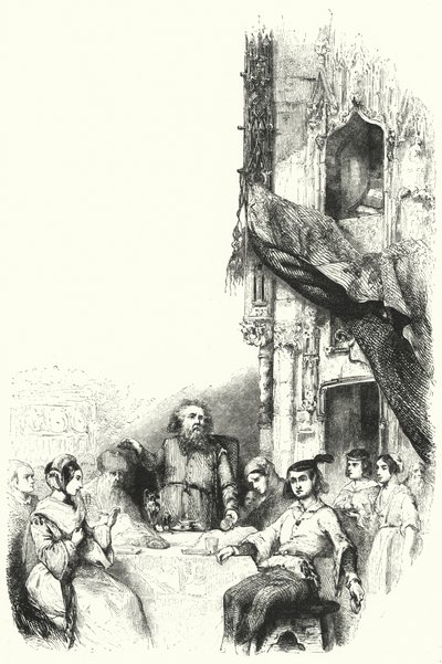 رسم توضيحي لأوبرا La Juive بواسطة Fromental Halevy (نقش) بواسطة مدرسة اللغة الإنجليزية