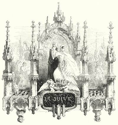 Illustration for the opera La Juive by Fromental Halevy (engraving) بواسطة مدرسة اللغة الإنجليزية