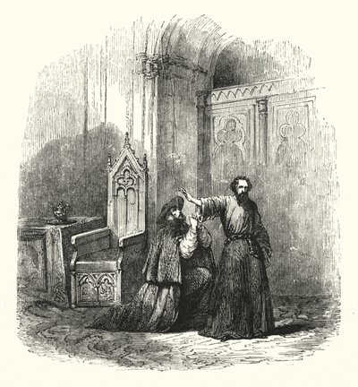 رسم توضيحي لأوبرا La Juive بواسطة Fromental Halevy (نقش) بواسطة مدرسة اللغة الإنجليزية