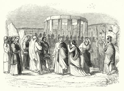 رسم توضيحي لأوبرا نورما ، بيليني (نقش) بواسطة مدرسة اللغة الإنجليزية