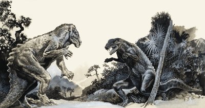 في البحث عن Dynosaurs بواسطة مدرسة اللغة الإنجليزية