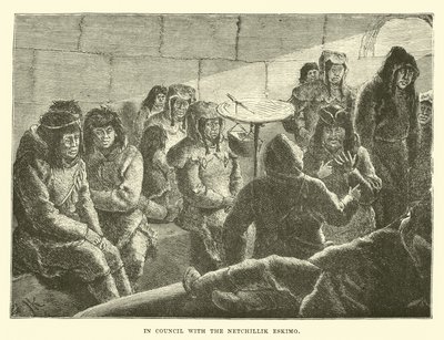 في المجلس مع Netchillik Eskimo بواسطة مدرسة اللغة الإنجليزية