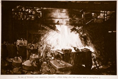في أحد مصانع الذخائر البريطانية الجديدة ، 1914-1919 بواسطة مدرسة اللغة الإنجليزية