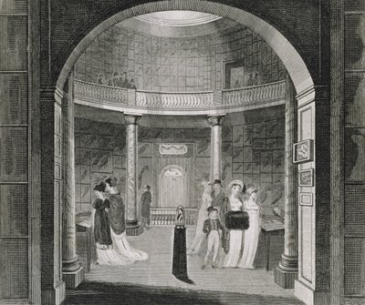 منظر داخلي لمتحف ليفريان ، 1806 بواسطة مدرسة اللغة الإنجليزية