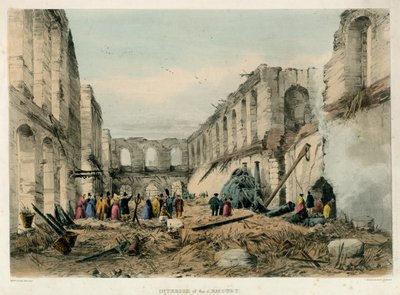 الجزء الداخلي من مخزن الأسلحة ، برج لندن فاير ، 1841 بواسطة مدرسة اللغة الإنجليزية
