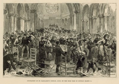 غمر كنيسة القديسة مارجريتس بواسطة مدرسة اللغة الإنجليزية