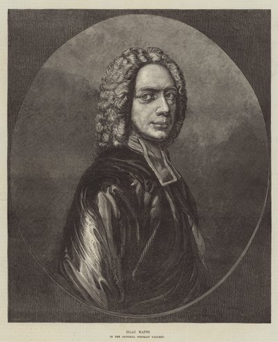 Isaac Watts, in the National Portrait Gallery (engraving) بواسطة مدرسة اللغة الإنجليزية