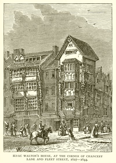 بيت إيزاك والتونز ، في زاوية تشانشيري لين وشارع فليت ، 1627-1644 بواسطة English School