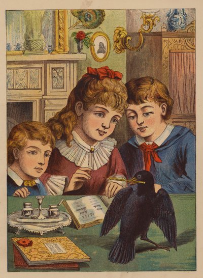 جاك مع القلم (طباعة حجرية ملونة) بواسطة مدرسة اللغة الإنجليزية