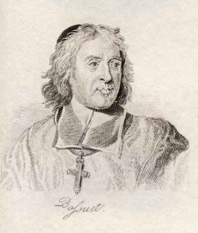 جاك Benigne Bossuet ، من "قاموس كراب التاريخي" ، نشر عام 1825 بواسطة مدرسة اللغة الإنجليزية