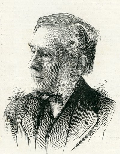 جيمس بول (1804-86) رسم توضيحي من الرسم البياني 10 أبريل 1886 بواسطة مدرسة اللغة الإنجليزية