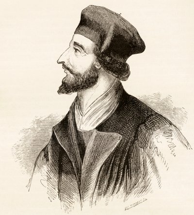 جان هوس ، عام 1865 بواسطة مدرسة اللغة الإنجليزية