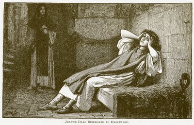استدعاء جان دارك إلى الإعدام (نقش) بواسطة مدرسة اللغة الإنجليزية