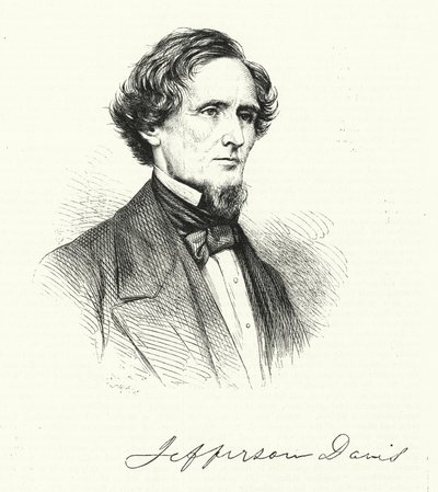 Jefferson Davis (engraving) بواسطة مدرسة اللغة الإنجليزية