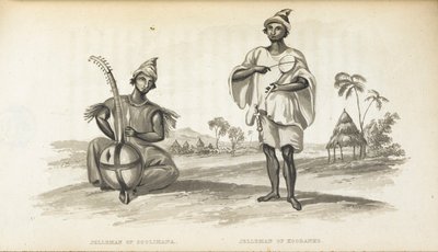 Jellemen of Solimana. موسيقيو غرب إفريقيا ، بقلم ألكسندر جوردون لينج ، سنة النشر. 1825 (الأعضاء) بواسطة مدرسة اللغة الإنجليزية