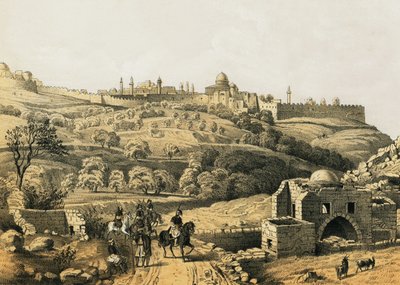 القدس من بئر أيوب بواسطة مدرسة اللغة الإنجليزية