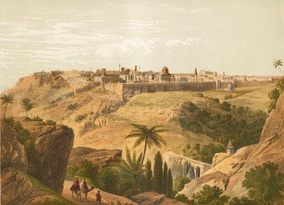 القدس من طريق بيت عنيا بواسطة مدرسة اللغة الإنجليزية