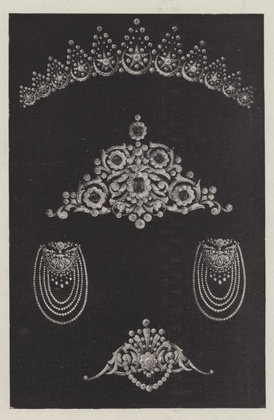 Jewels and their Mounting (engraving) بواسطة مدرسة اللغة الإنجليزية