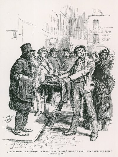 التجار اليهود في Petticoat Lane بواسطة مدرسة اللغة الإنجليزية