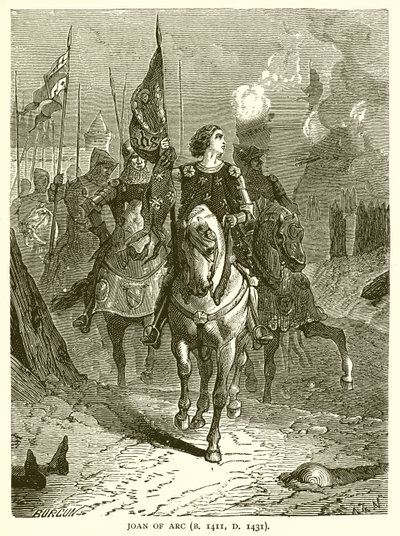 جان دارك (ب .1411 ، د. 1431) بواسطة مدرسة اللغة الإنجليزية