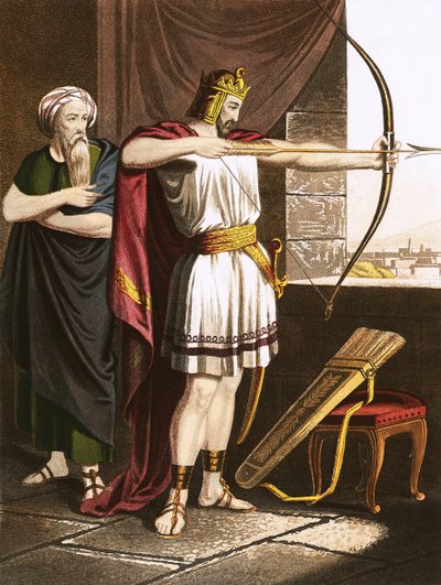 سهام جواش الرماية على أمر أليشع بواسطة مدرسة اللغة الإنجليزية