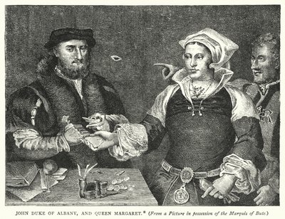 John Duke of Albany, and Queen Margaret (engraving) بواسطة مدرسة اللغة الإنجليزية