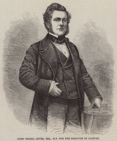 John Orrell Lever, Esquire, MP for the Borough of Galway (engraving) بواسطة مدرسة اللغة الإنجليزية