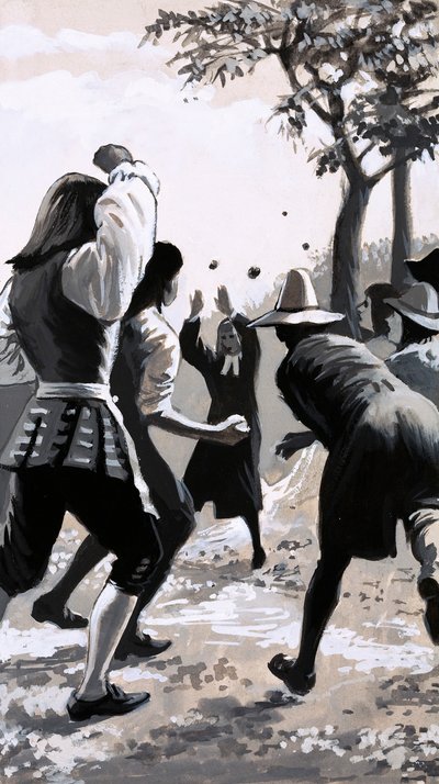 جون ويسلي ، الواعظ ، لم يكن مرحبًا به دائمًا في الاجتماعات بواسطة مدرسة اللغة الإنجليزية