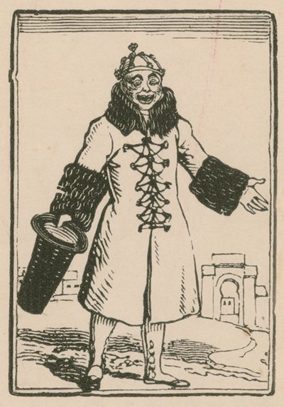 جوزيف جريمالدي مثل المهرج يغني كل العالم في باريس ، مسرح سوري ، 1814 بواسطة مدرسة اللغة الإنجليزية
