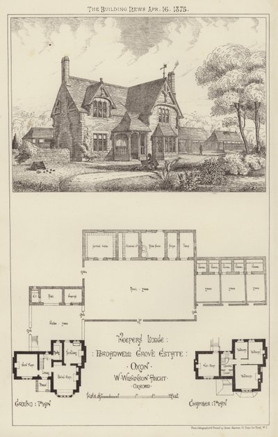 Keepers Lodge ، Broadwell Grove Estate ، Oxon (نقش) بواسطة مدرسة اللغة الإنجليزية