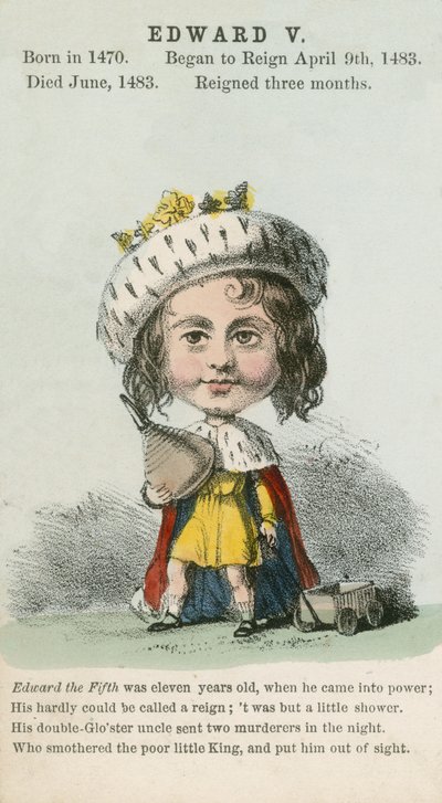 King Edward V (aquatint) بواسطة مدرسة اللغة الإنجليزية