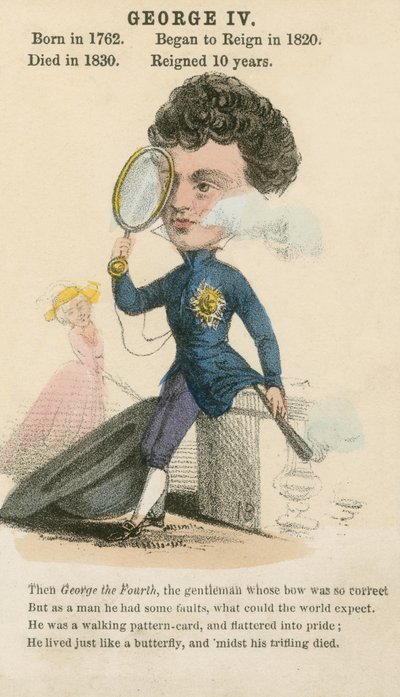 King George IV (aquatint) بواسطة English School