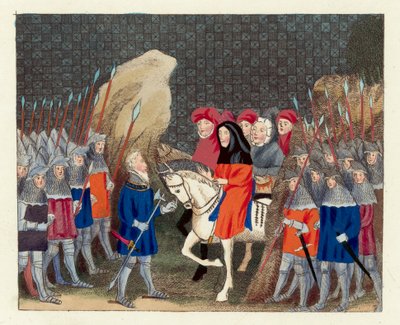 King Richard II betrayed (coloured engraving) بواسطة مدرسة اللغة الإنجليزية