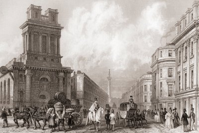King William Street and St Mary Woolnoth ، لندن ، إنجلترا بواسطة مدرسة اللغة الإنجليزية