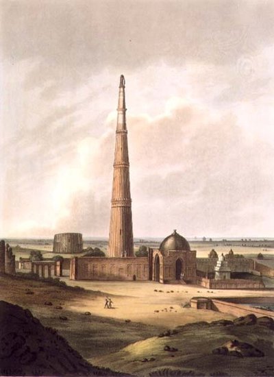 Kuttull Minor ، دلهي ، اللوحة 24 من "Twenty Four Views in Hindostan" ، حانة. بواسطة إدوارد أورم (1774 - 1820) 1805 (أكواتينت) بواسطة مدرسة اللغة الإنجليزية