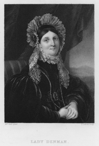Lady Denman (engraving) بواسطة مدرسة اللغة الإنجليزية