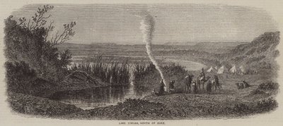 Lake Timsah, North of Suez (engraving) بواسطة مدرسة اللغة الإنجليزية