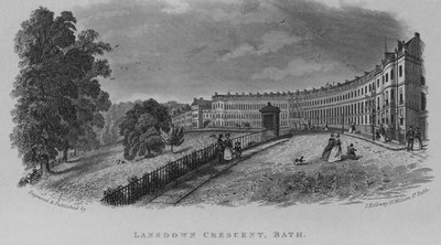 Lansdown Crescent ، باث بواسطة مدرسة اللغة الإنجليزية