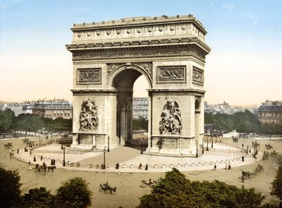 Larc de Triomphe de Letoile ، باريس (صورة ملونة باليد) بواسطة مدرسة اللغة الإنجليزية