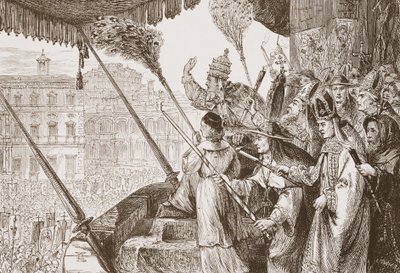 ليو X ينطق ثور اللوردات الصلب ، توضيح من تاريخ البروتستانتية بقلم جيمس أيتكين ويلي (1808-1890) ، حانة. 1878 بواسطة مدرسة اللغة الإنجليزية