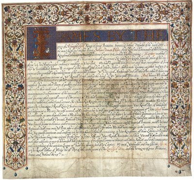 رسالة إلى السلطان عثمان هان من الملك جيمس السادس وأنا بواسطة مدرسة اللغة الإنجليزية