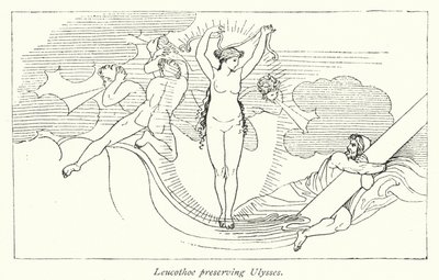 Leucothoe Preserving Ulysses (litho) بواسطة مدرسة اللغة الإنجليزية