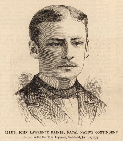 Lieutenant John Lawrence Raines, Natal Native Contingent (engraving) بواسطة مدرسة اللغة الإنجليزية