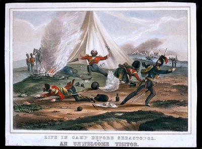 الحياة في المعسكر قبل سيباستوبول ، رقم 2: زائر غير مرحب به ، نشرته شركة ريد أند كومباني ، 1854 بواسطة مدرسة اللغة الإنجليزية