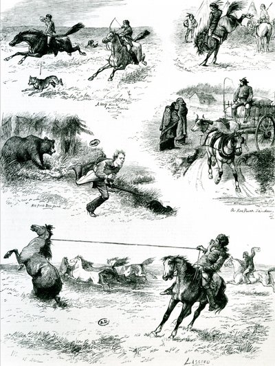 الحياة في مانيتوبا ، 1877 بواسطة مدرسة اللغة الإنجليزية