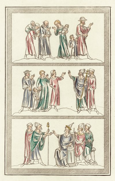 Life of Thomas Becket (coloured engraving) بواسطة مدرسة اللغة الإنجليزية